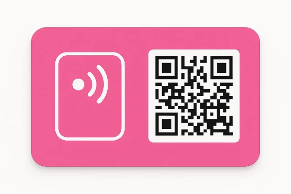 جزئیات طراحی کارت ویزیت هوشمند NFC سبک مدرن و مینیمال