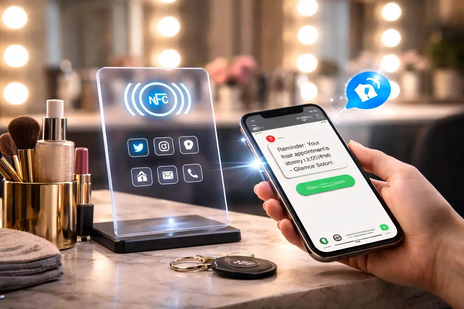 کاربرد NFC در سالنهای زیبایی برای معرفی دیجیتال خدمات آرایشگاه
