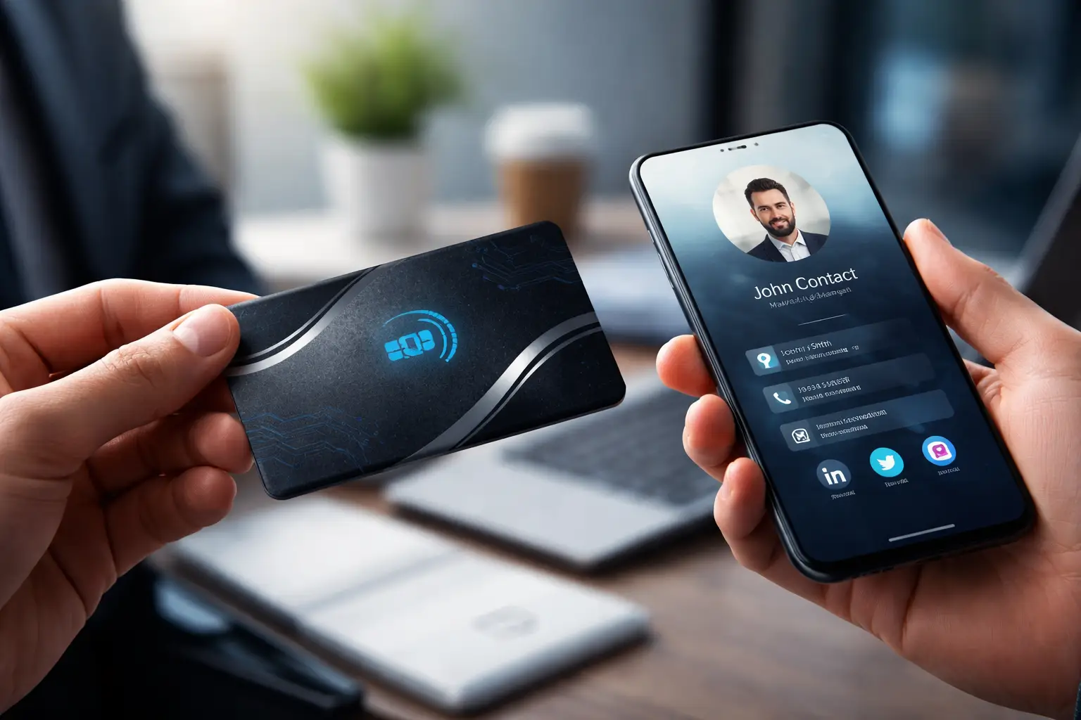 کارت ویزیت هوشمند NFC چیست؟ راهنمای کامل خرید، کاربرد و قیمت | کارت نو